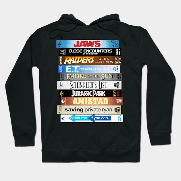 Steven Spielberg Cassete Movie Retro Hoodie by generasilawas